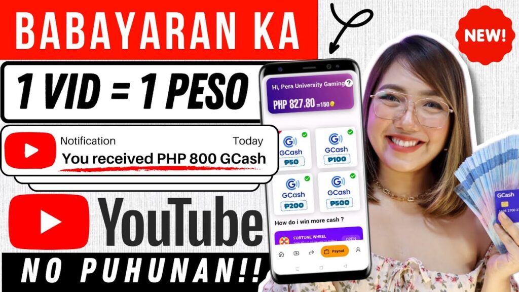 1 VID = 1 PESO | AKALA KO HINDI LEGIT! BABAYARAN KA PER SECOND SA YOUTUBE USING PHONE